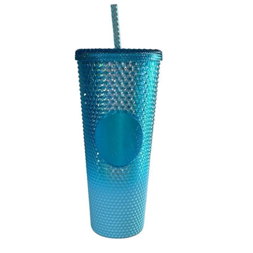 Starbucks•NWT•2023•Venti Insulated Cold Tumbler•Blue Studded Iridescent Ombre